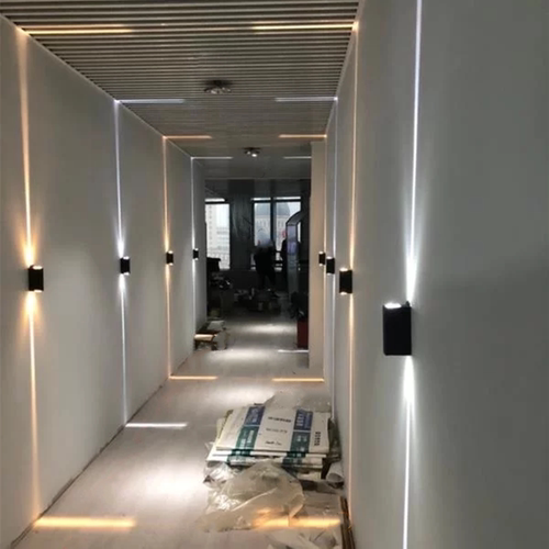 户外双头壁灯防水彩色射灯