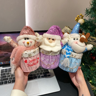 圣诞节礼品袋平安果蛇果苹果创意包装袋平安夜小礼品玩具