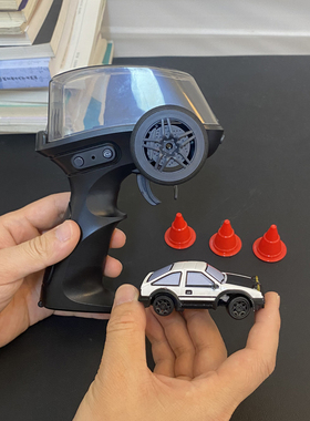 迷你桌面漂移遥控车AE86缩1比64口袋小汽车蚊车玩具赛车男孩礼物