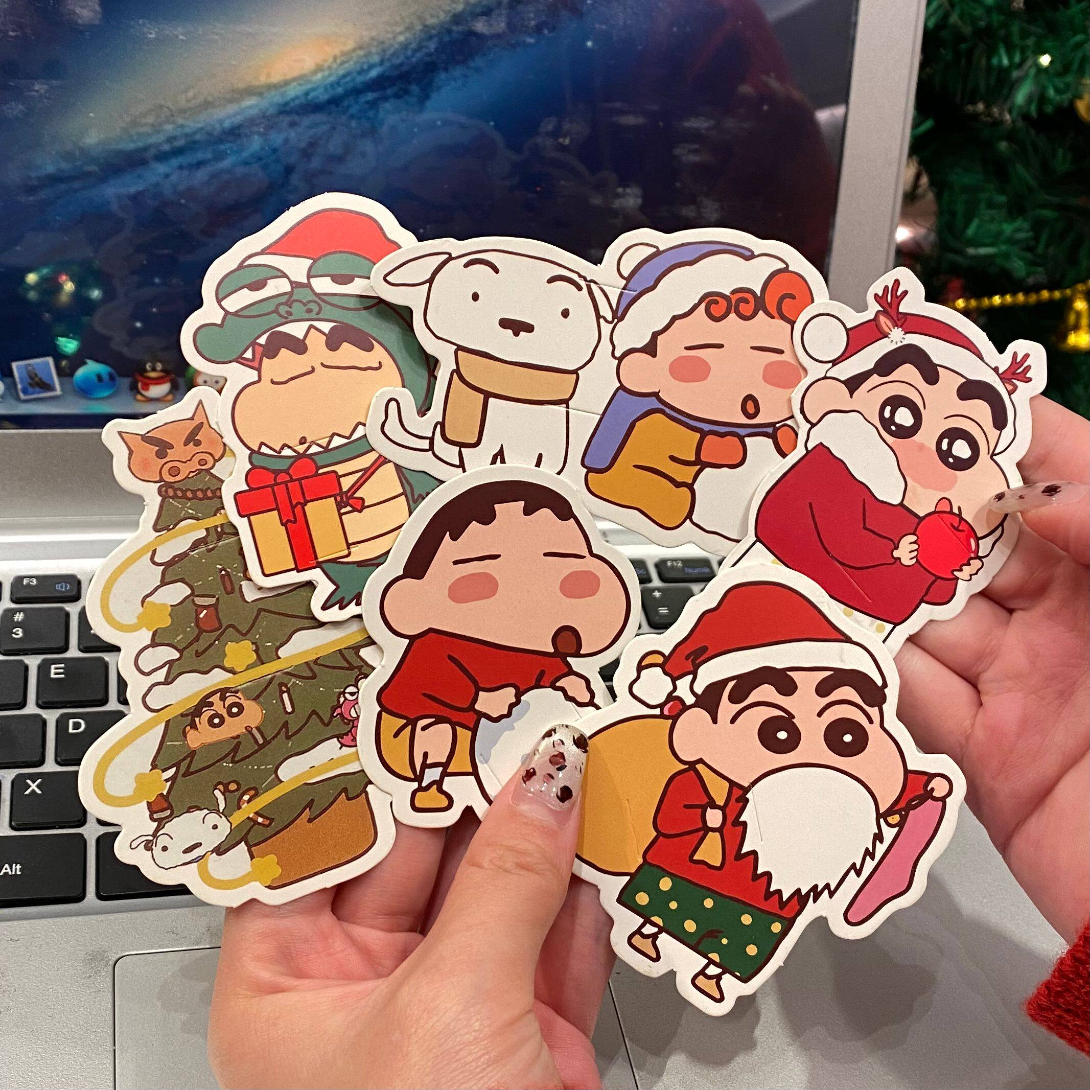 可爱蜡笔小新棒棒糖卡纸抽拉圣诞节装饰贺卡手拉小卡高级感礼物女