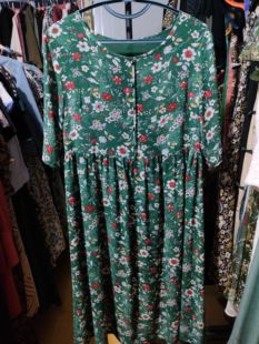 夏季 超薄真丝桑蚕丝双层宽松连衣裙胸围90.腰围80.衣长105厘米