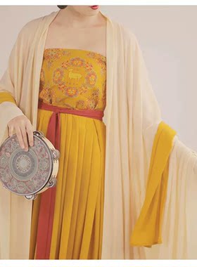 谜家一片式柯子裙汉服内搭，S码90-120斤左右衣长126厘米垂感好