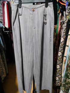 汉派裤子香适夏季薄款九分裤腰围70.裤长88.臀围100