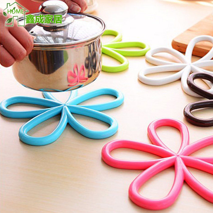 大号梅花形硅胶防烫垫隔热垫碗垫砂锅垫子餐桌垫盘垫杯垫餐垫锅垫