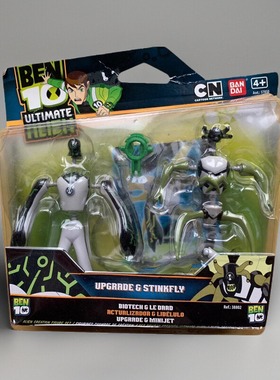 BEN10少年骇客滑翔金刚+变形人万代可动人偶超能怪兽摆件玩具