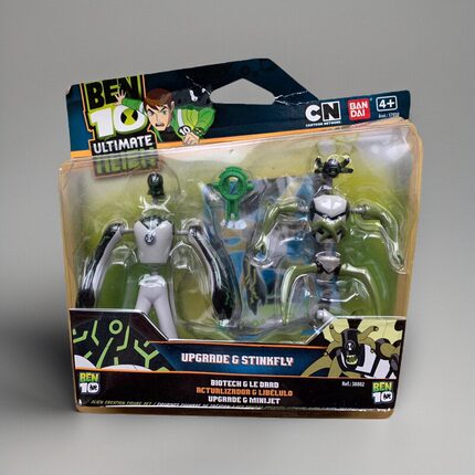 BEN10少年骇客滑翔金刚+变形人万代可动人偶超能怪兽摆件玩具