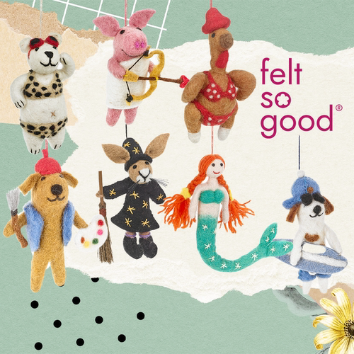 FeltSoGood英国手工羊毛毡挂件