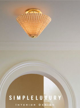 Pierce & Ward Pleated 设计师合作限定 印花褶皱 客厅玄关吸顶灯