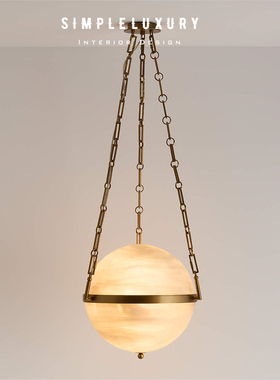 【简单的奢华】Estelle 美式复古 手工吹制玻璃球 客厅岛台吊灯