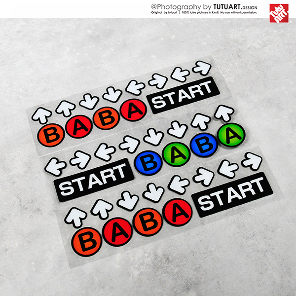 PS原创绝招模式游戏按键反光贴