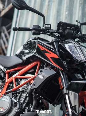 TUTU圖圖車貼 定制KTM DUKE390整车改色拉花 1290SDR黑武士全车贴