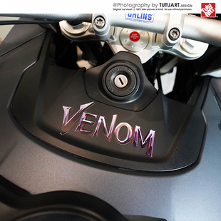 TUTU圖圖車貼 毒液贴纸VENOM油箱盖贴汽车玻璃反光警示贴摩托车贴