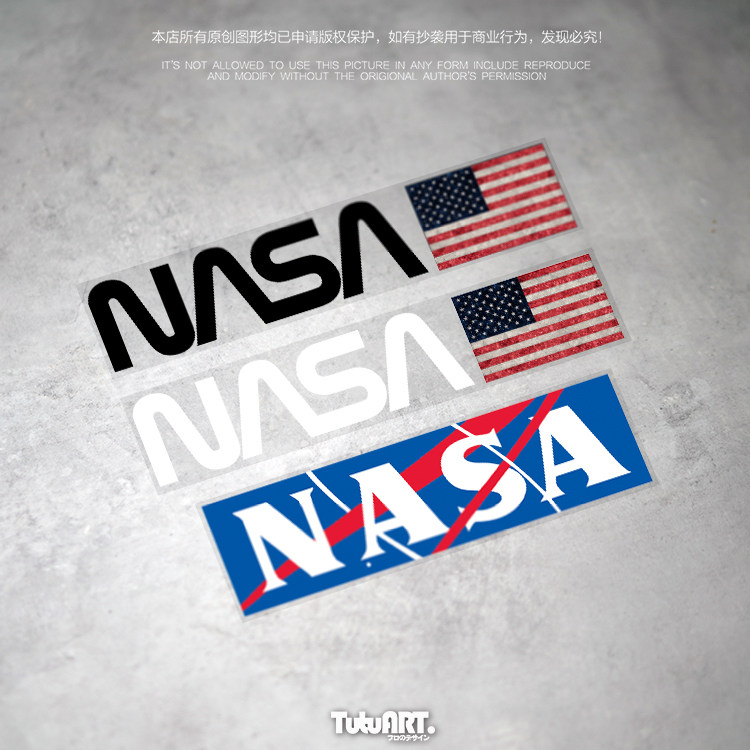 tutu圖圖車貼定制nasa后档玻璃