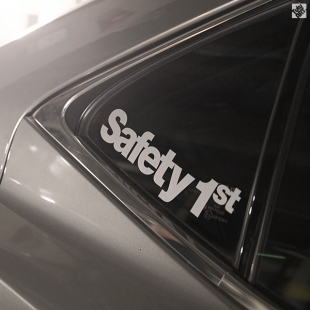 TUTU圖圖車貼 SAFETY 1ST汽车侧挡装饰贴纸 安全第一警示反光贴花