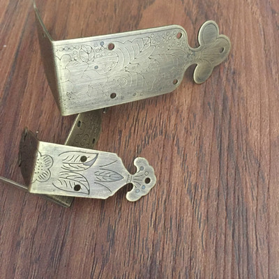 仿古铜包角50*20MM黄铜中式礼盒木盒装饰边角包边铜包角家具角码