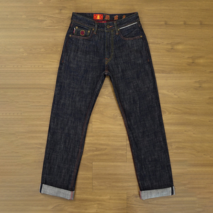 331马年贺岁款秋冬18盎司原牛赤耳丹宁牛仔裤男纯棉直筒宽松百搭