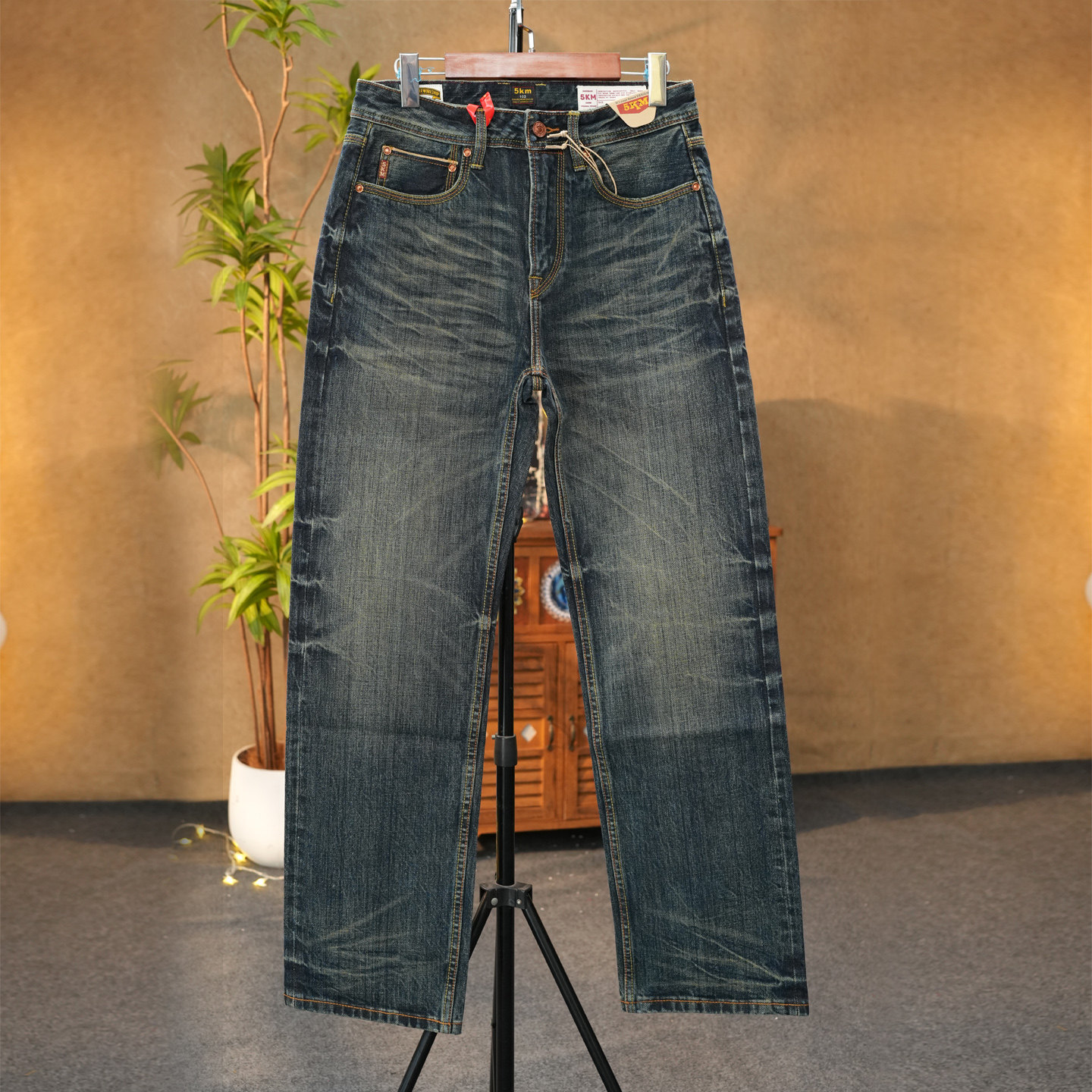 赤耳丹宁牛仔裤男士17盎司进口白金埃及棉505微阔腿直筒裤百搭,男装,牛仔裤,淘宝优惠券,粉丝福利购,淘宝优惠卷