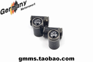 奔驰改装卡尔森车标全黑色碳纤维轮胎气门嘴帽气门芯套气门嘴罩