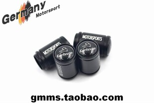 奔驰御用改装卡尔森车标钛合金黑色亚光磨砂轮胎气门嘴帽气门芯套