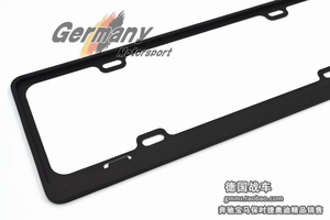 汽车用新国标新交规黑色亚光合金车牌架牌照托牌照架牌照框车牌托