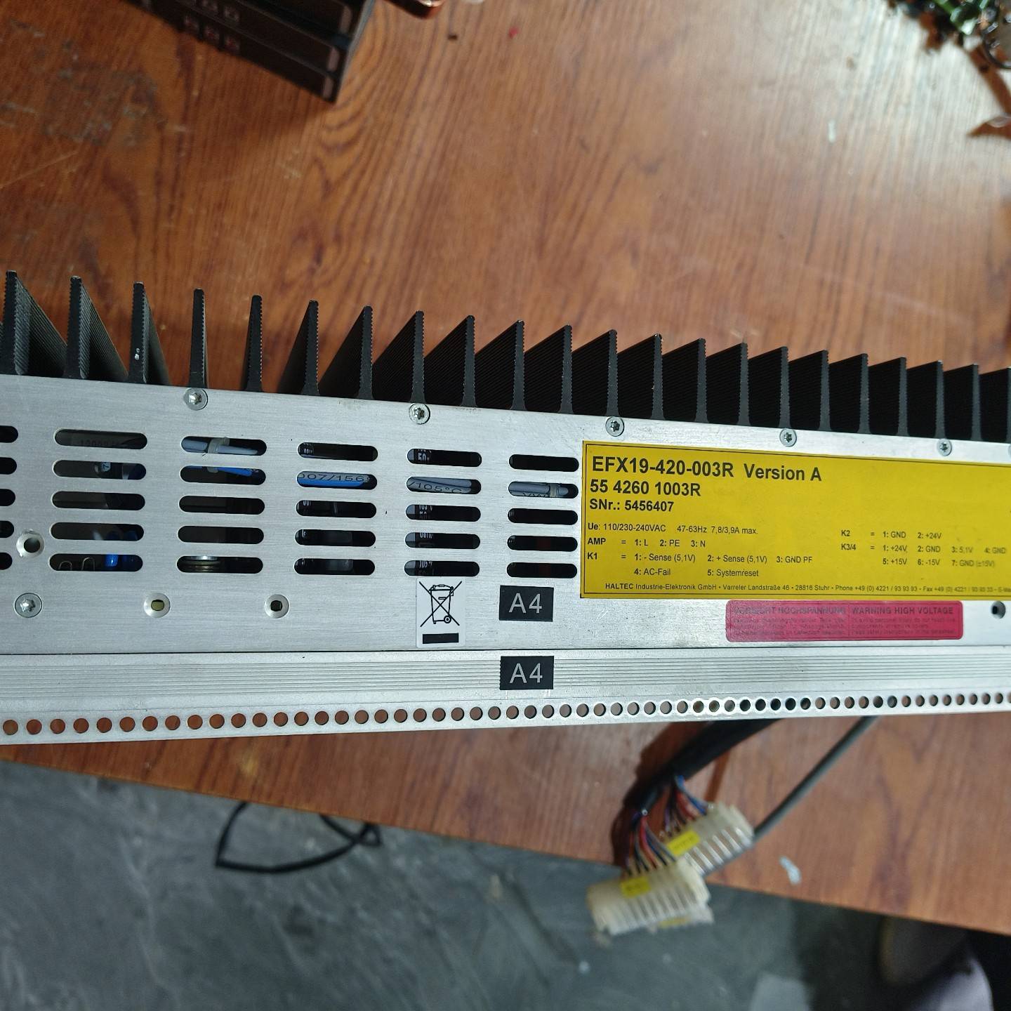 议价拆机的德国进口激光控制器HALTEC电源，型