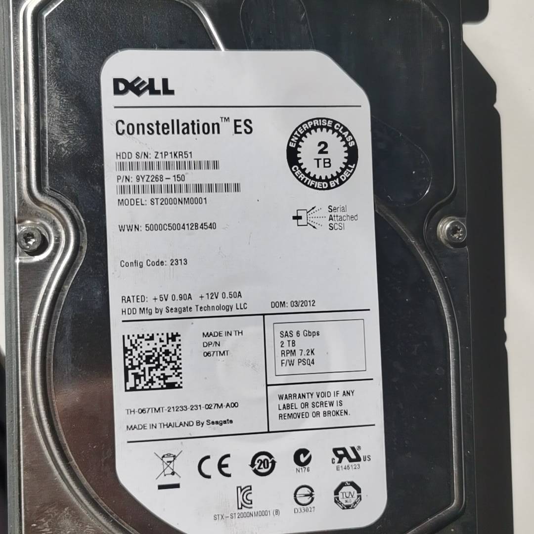 议价出刚刚下机的希捷2t 希捷 2TB SAS ST2000NM