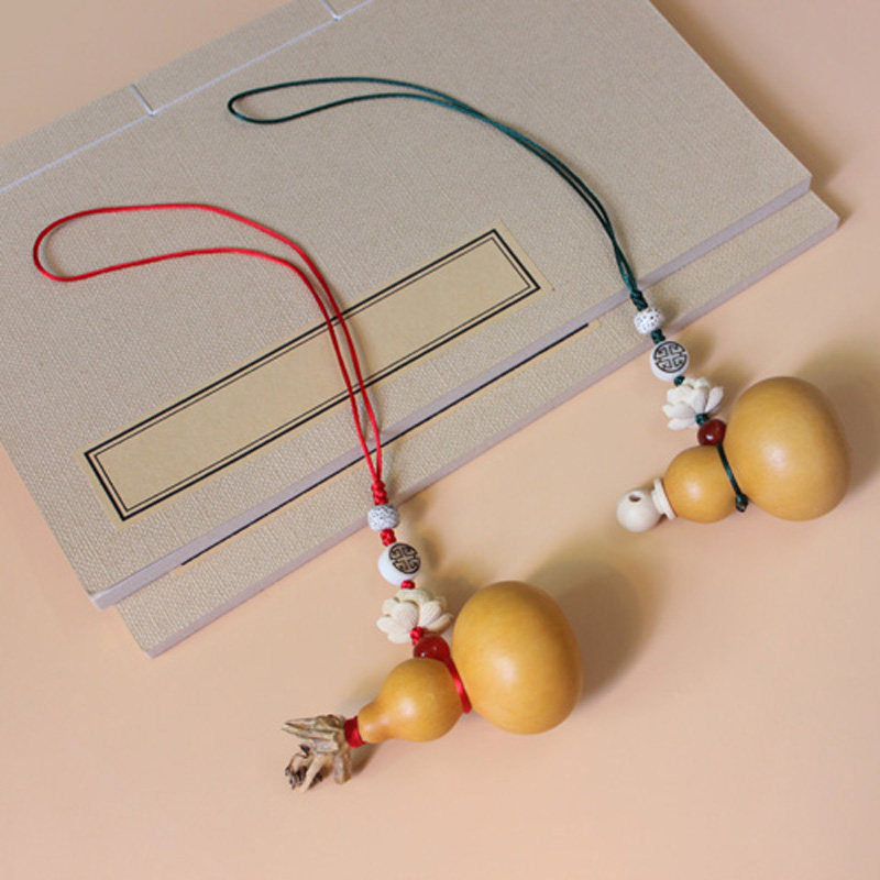 乔迁新居天然小葫芦简单款卧室内挂饰品门对门挂饰汽车后视镜挂件