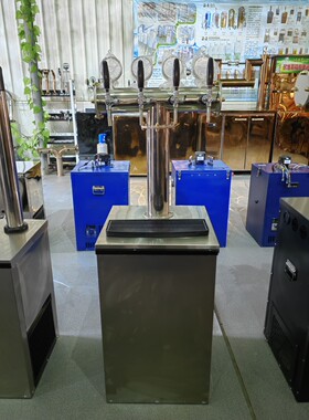 厂家直销水冷四头啤酒制冷机 分体吧台机 原浆鲜啤机