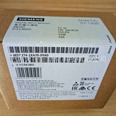 【议价】6ES7274-1XA30-0XA0全新西门子1200模块系列6ES72741XA30