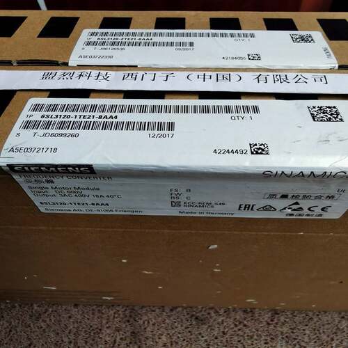 【议价】6SL3120-1TE21-8AA4 西门子S120伺服变频器6SL3120-1TE21