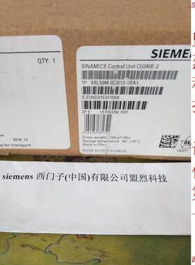 【议价】西门子G120变频器控制单元CU240E-2 6SL3244-0BB12-1BA1