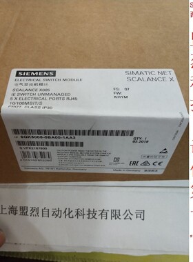 【议价】6GK5005-0BA00-1AA3 西门子5口交换机 X005工业以太网交