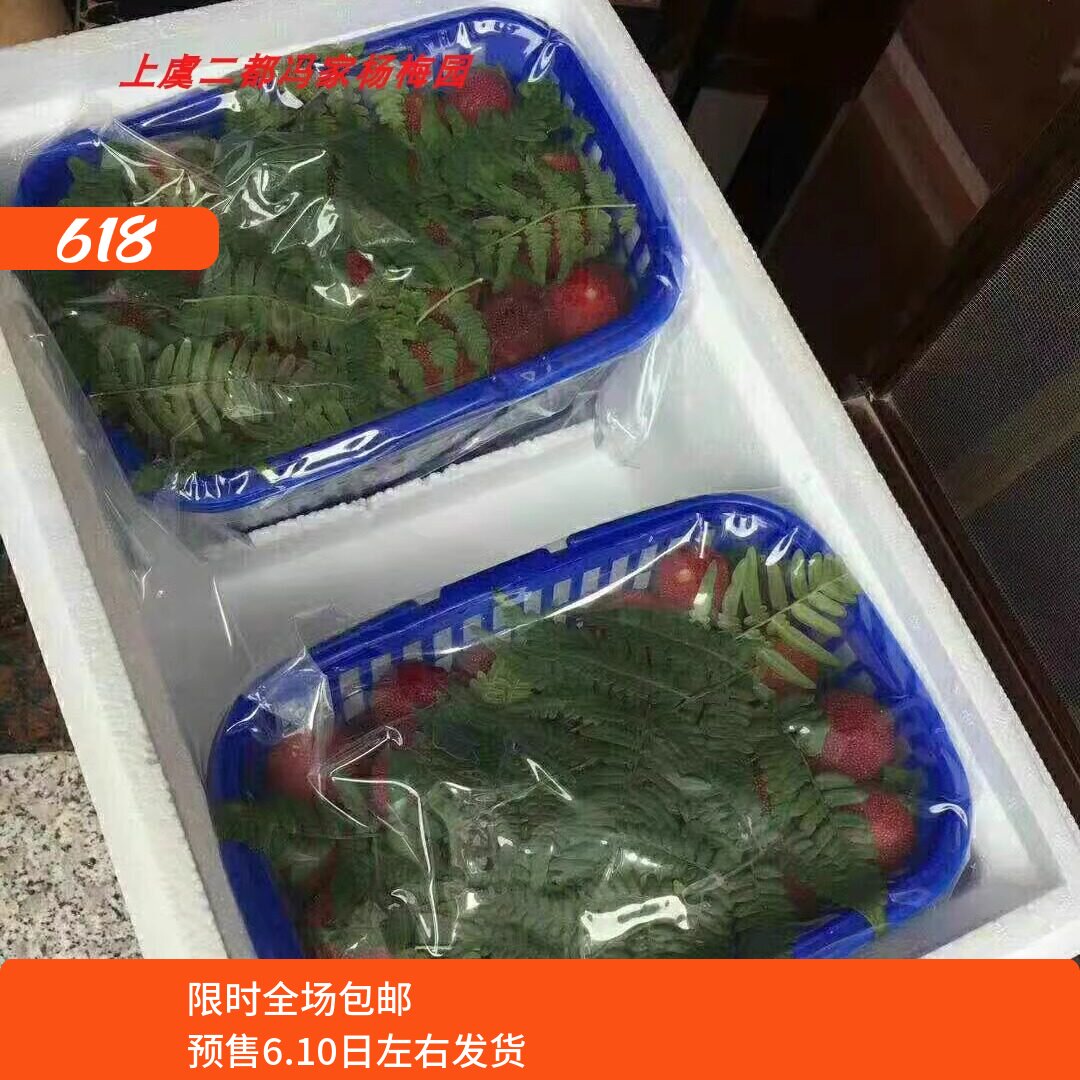 2026浙江上虞正宗二都杨梅6斤真山杨梅粉红种新鲜杨梅农家自产