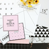 ins杂志日韩风格 卡片 手机饰品化妆品拍摄拍照卡片道具摄影背景纸