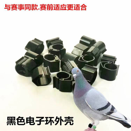 信鸽比赛前适应重量塑料开口仿真电子脚环彩色识别卡环电子环外壳