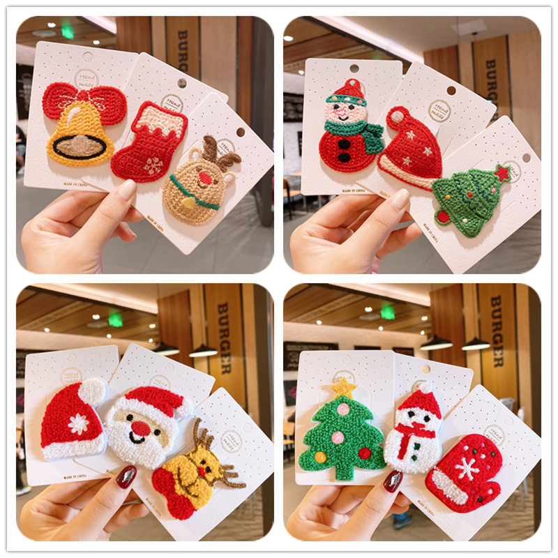 圣诞节边夹欧美可爱卡通公主发夹