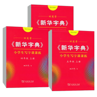 新华字典写字课课练一二三四五六七八年级上下册字帖人教版小学生初中语文写字帖课课练田英章字帖商务印书馆练习规范写字部编版