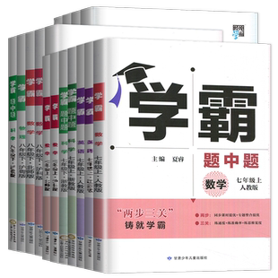 2026春季学霸题中题4星5星7星数学英语物理化学七年级八九年级下册上册人教苏科版译林沪教版中考同步教材练习册初中初一初二初三