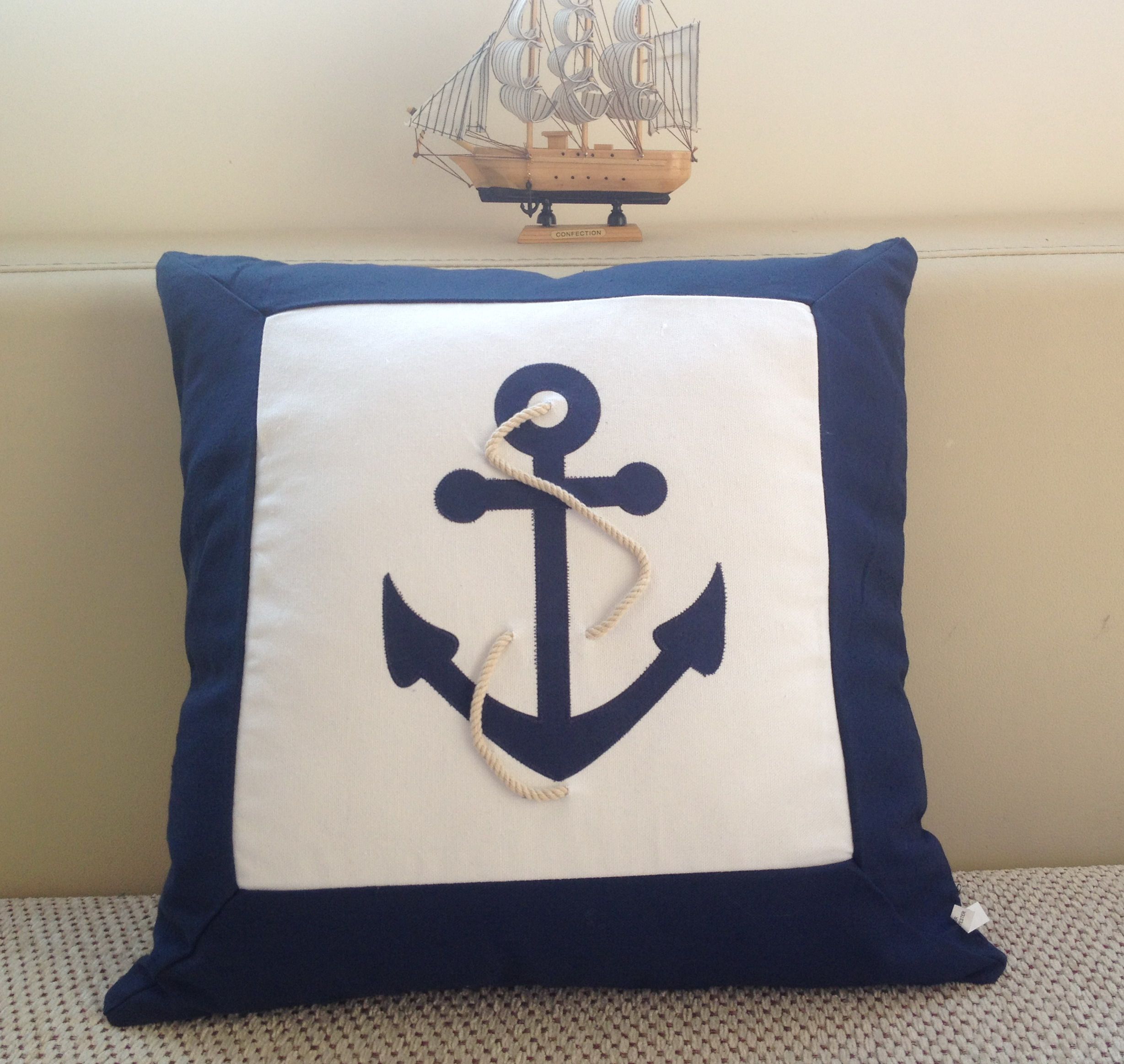 外贸新品 地中海风格海洋靠垫抱枕 船锚图案 帆布家居布艺 软饰,居家布艺,靠垫/抱枕,淘宝优惠券,粉丝福利购,淘宝优惠卷