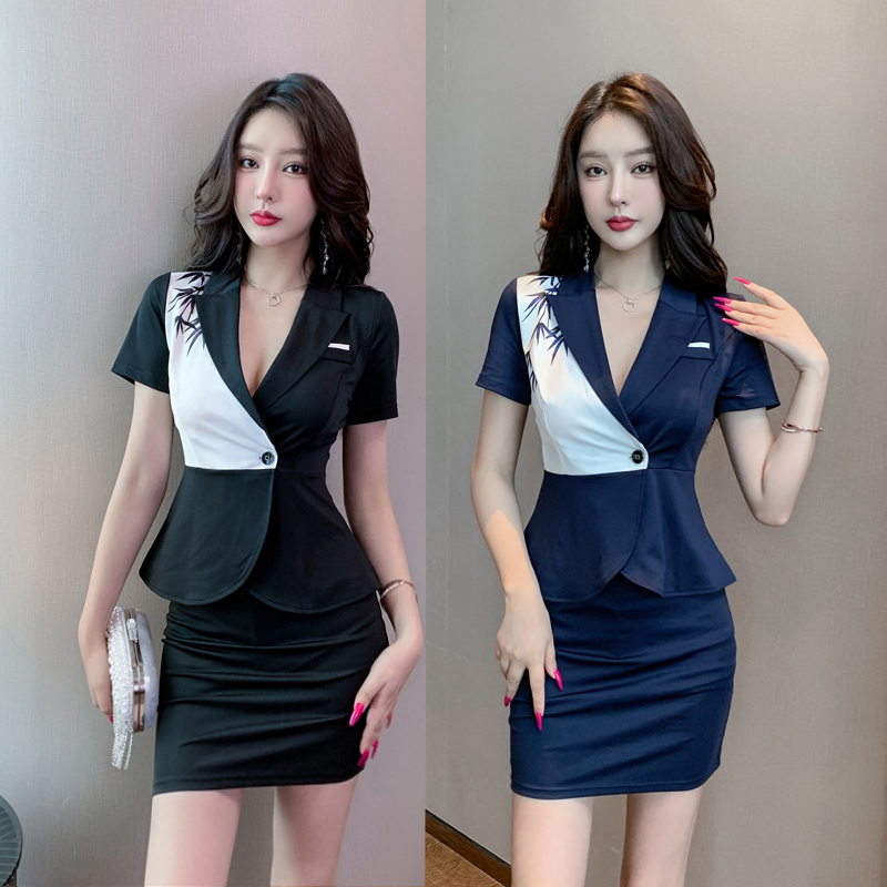 酒店制服套装气质显瘦美容院工作服新款桑拿足浴足疗店技师工作服