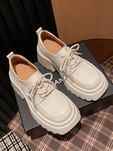 8.5cm增高乐福鞋厚底休闲小个子