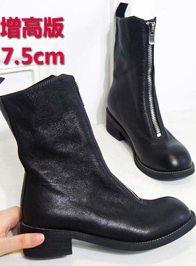 清仓断码处理，GUIDI靴pl2鬼帝靴内增高短靴马丁靴女夏季薄款单靴