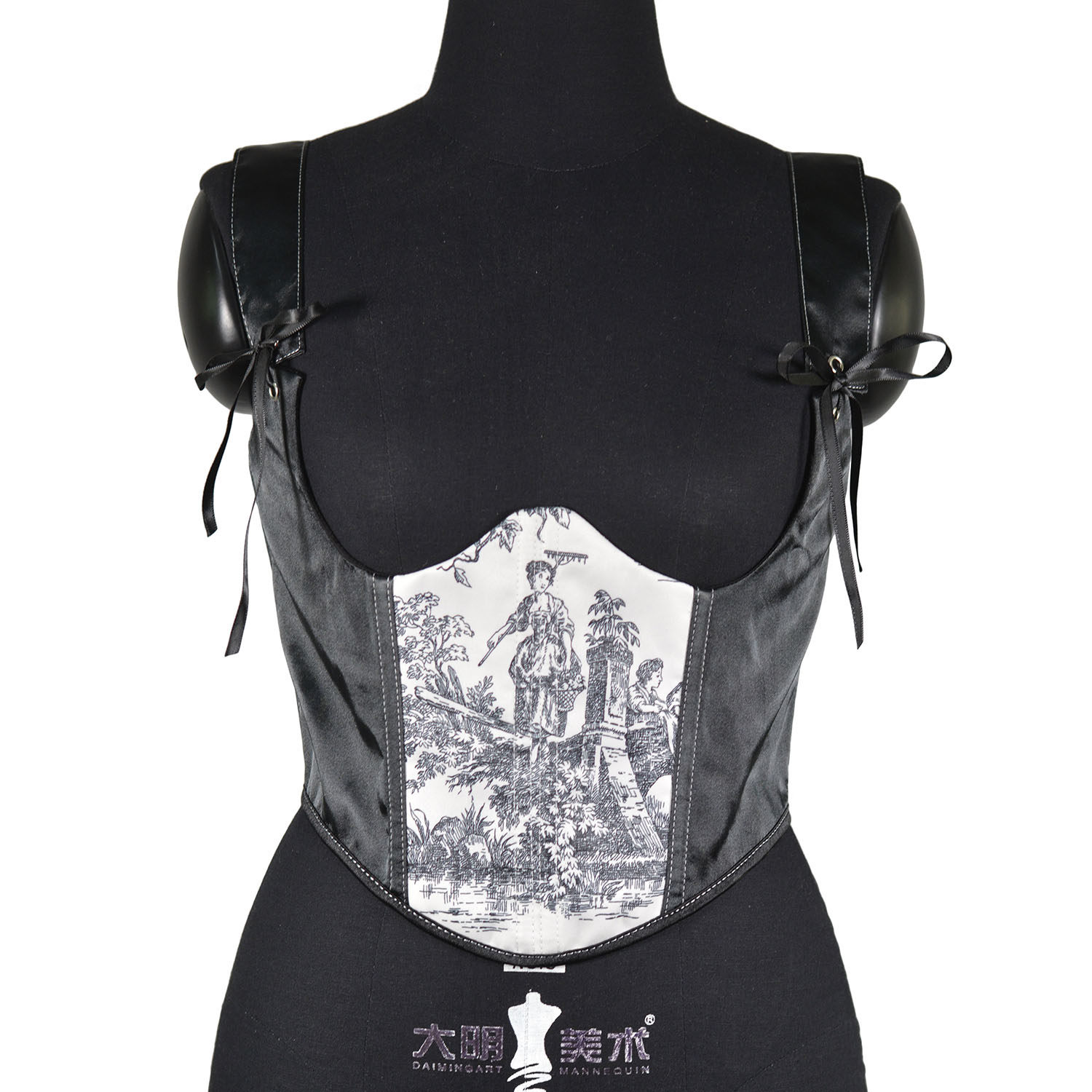 Beaushare新款复古风系带印花吊带塑身鱼骨束身上衣腰封背心,女士内衣/男士内衣/家居服,塑身腰封/腰夹,淘宝优惠券,粉丝福利购,淘宝优惠卷