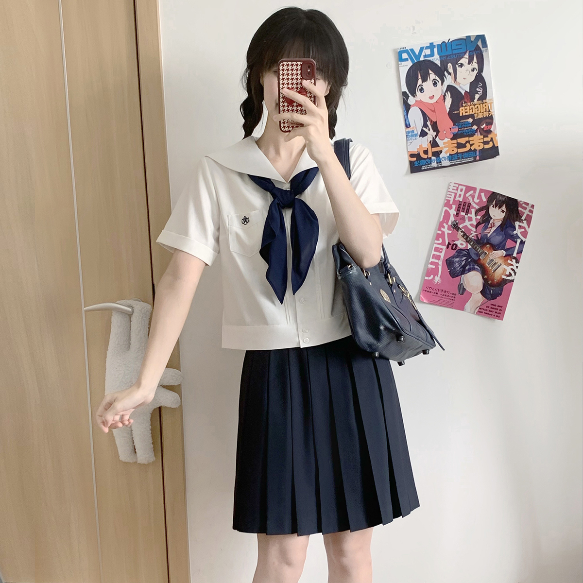 jk制服衬衫水手服领校供感