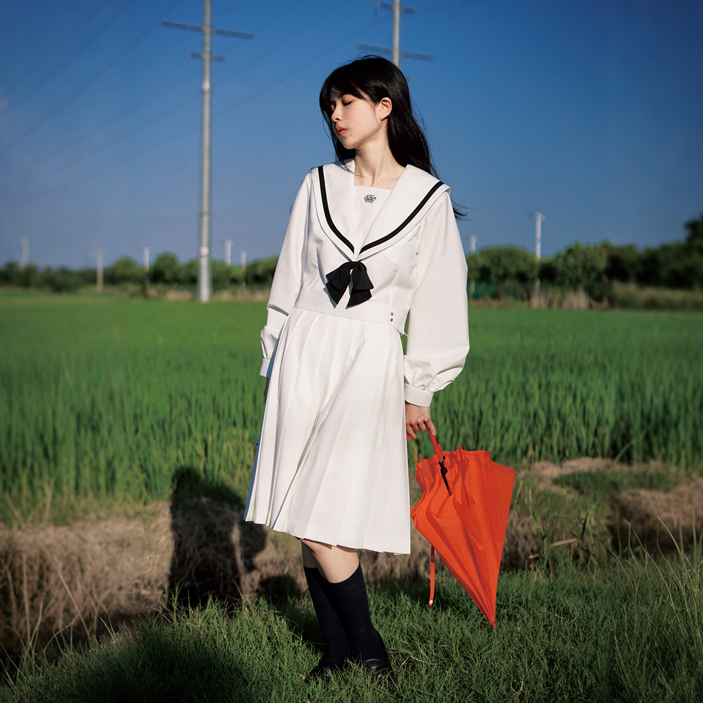 白色百褶裙JK制服纯色裙