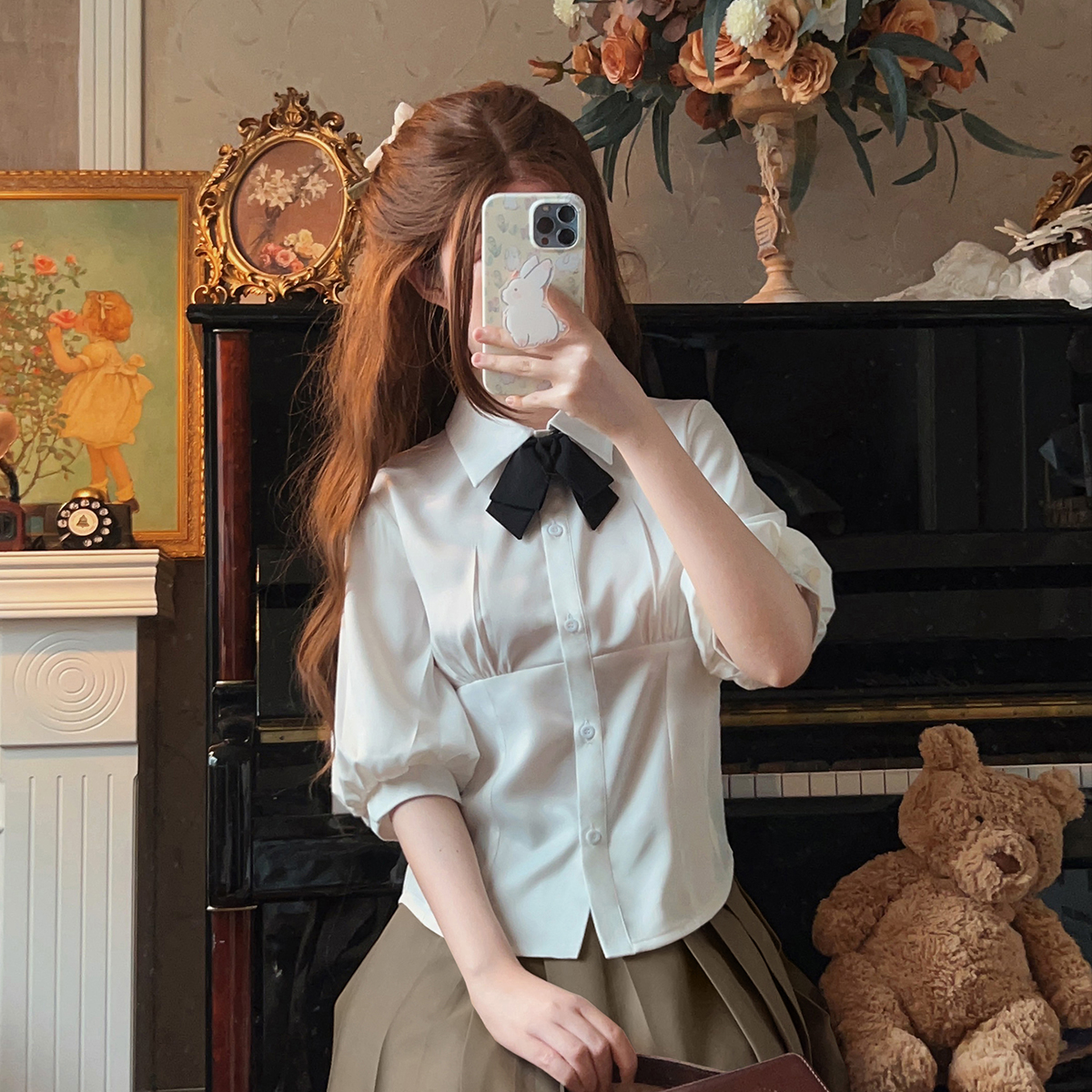 学院风克斯汀jk衬衫显瘦