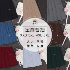 jk制服加工定制 樱花家族jk制服 百褶箱褶格子裙大码小码长度颜色班服定制女秋季