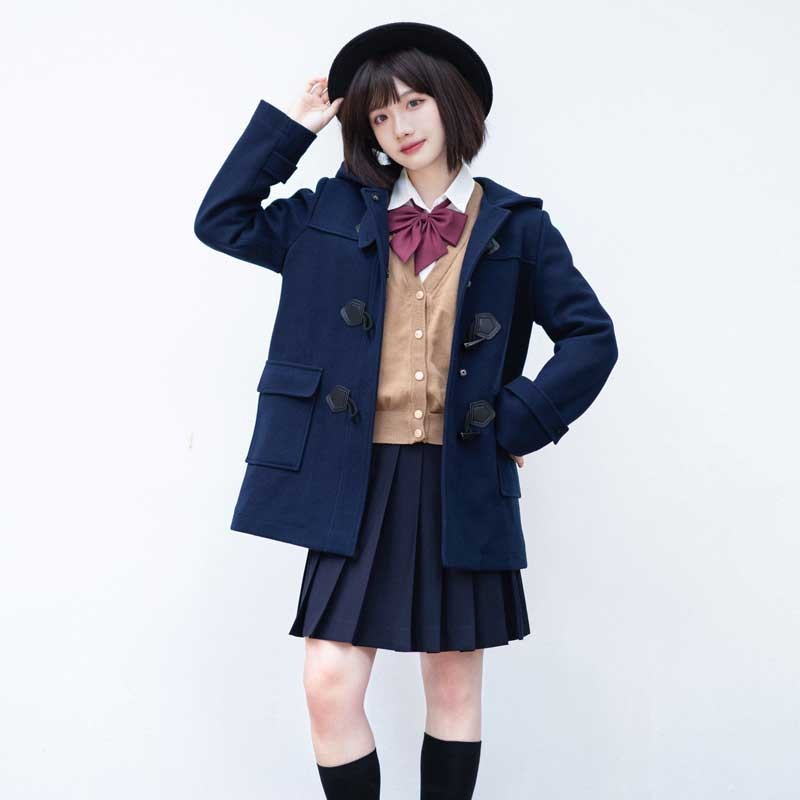 加棉加厚毛呢大衣外套