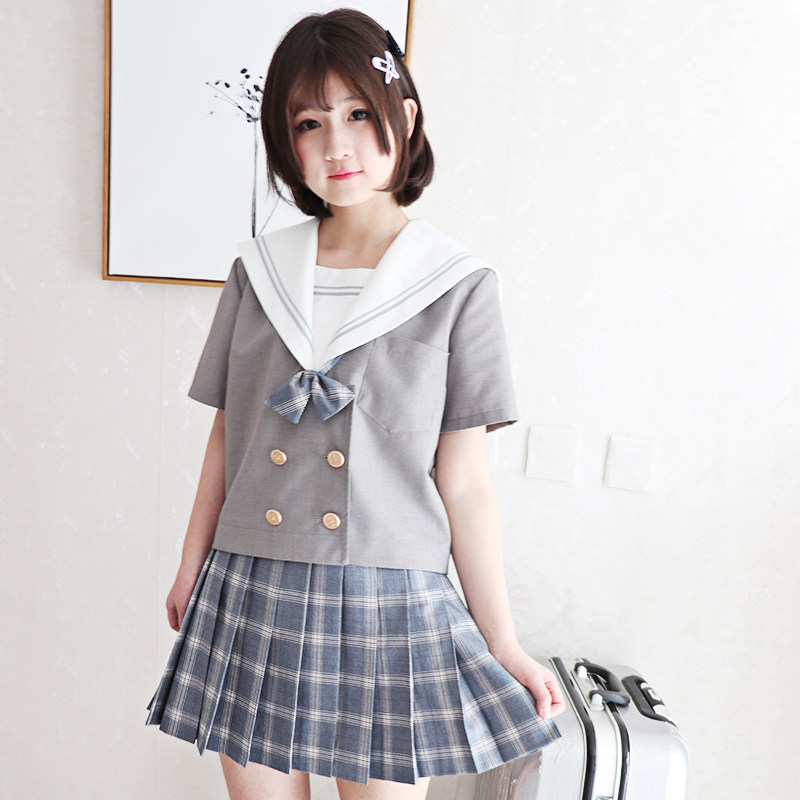 樱花家族jk制服裙 【浅灰格】灰色jk格子裙 短裙女夏在类目 女装/女士精品, 半身裙中 - 来自Buy2taobao.com提供专业的淘宝代购服务