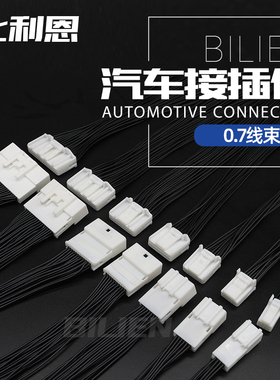 1318745-1 8-40孔汽车连接器TE型0.7系列线束公母接插件1318389-1